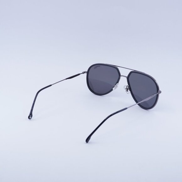 CARRERA 295/S 0003 M9 Sunglasses Matte Black Aviator Frame,Grey Polarized Lenses - Picture 9 of 10